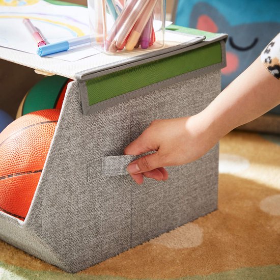 WOLTU Boekenkast voor kinderen, draaibaar, 4 niveaus, boekenkast voor