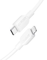 Anker USB-C naar Lightning-kabel snellaadkabel - MFi-gecertificeerde oplaadkabel voor iPhone, iPod, iPad, AirPods Pro - 1,8 m - Wit