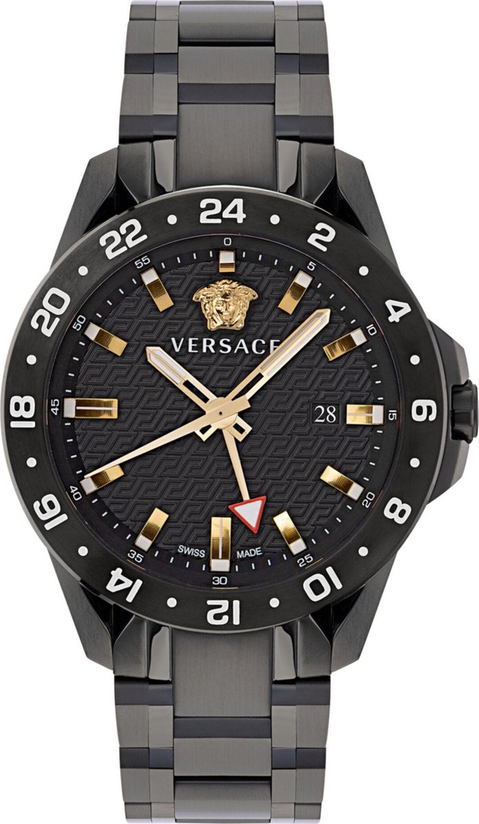 Versace Sport Tech VE2W00622 Horloge - Staal - Zwart - Ø 45 mm