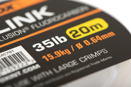 Link Crimpable Illusion Fluorocarbon - 20M Edges Fox van Fox — afbeelding 4