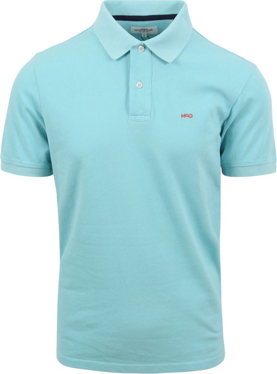 McGregor - Piqué Polo Aqua - Regular-fit - Heren Poloshirt Maat M