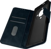 Bookcase geschikt voor Honor Magic 5 Lite 5G Wallet Video Support donkerblauw
