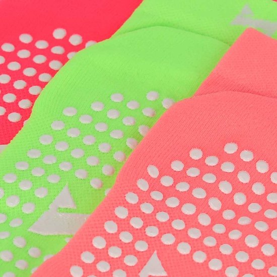 Xtreme Yoga Sokken Neon Roze / Groen / Oranje - 6 paar - Pilates sokken - Antislip - Anatomisch voetbed - Maat 39/42 van Xtreme — afbeelding 5
