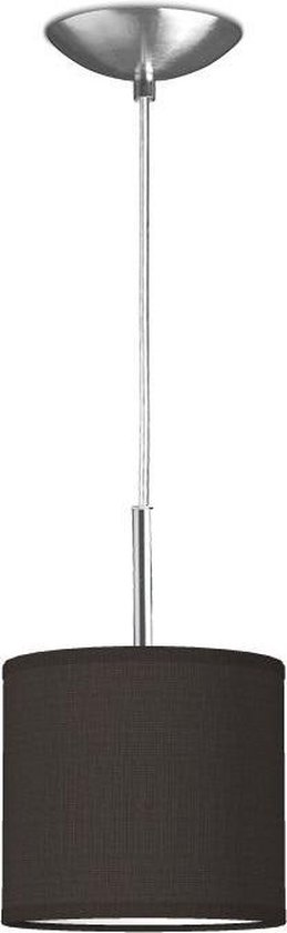 Home Sweet Home hanglamp Bling - verlichtingspendel Tube Deluxe inclusief lampenkap - lampenkap 16/16/15cm - pendel lengte 100 cm - geschikt voor E27 LED lamp - zwart