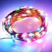 5m koperdraad String decoratie verlichting, 100 LED SMD 0603 Festival licht, DC 12V (kleurrijke licht)