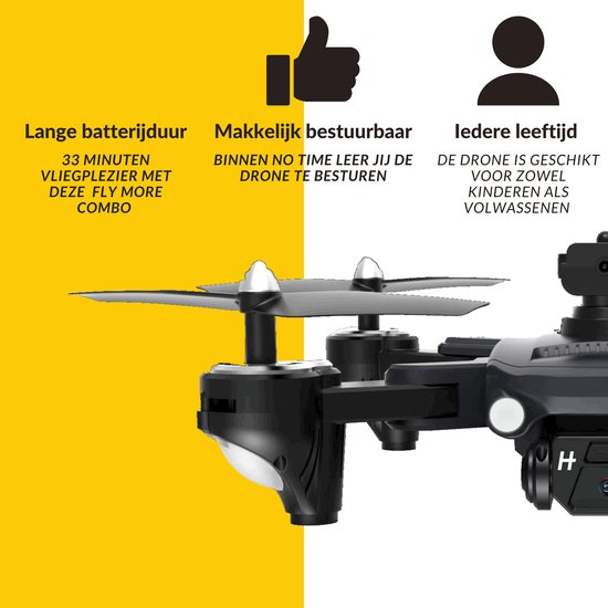 Drone Killerbee X1 - Quad Drone avec caméra pour l'extérieur et l'intérieur  - Drone