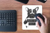 Muismat - Mousepad - Hond - Break the rules - Quote - Dieren - 19x23 cm - Muismatten