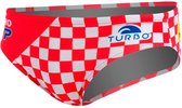 TURBO Croatia Zwemslip Heren - Red / White - M