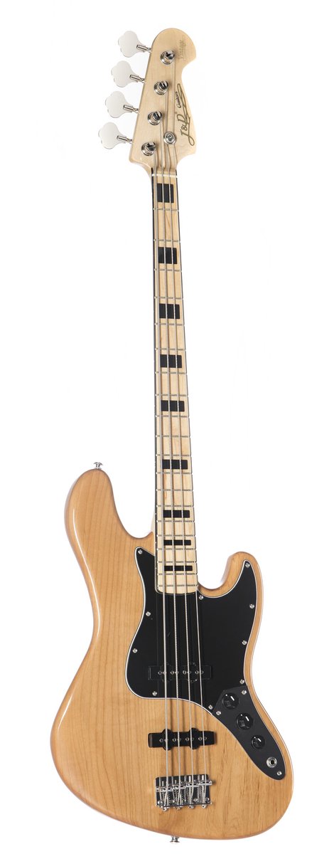 J & D JB Vintage 1975 NA Natural - Elektrische basgitaar