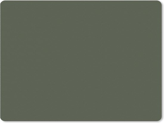Tapis de bureau vert uni, 80x60 cm.