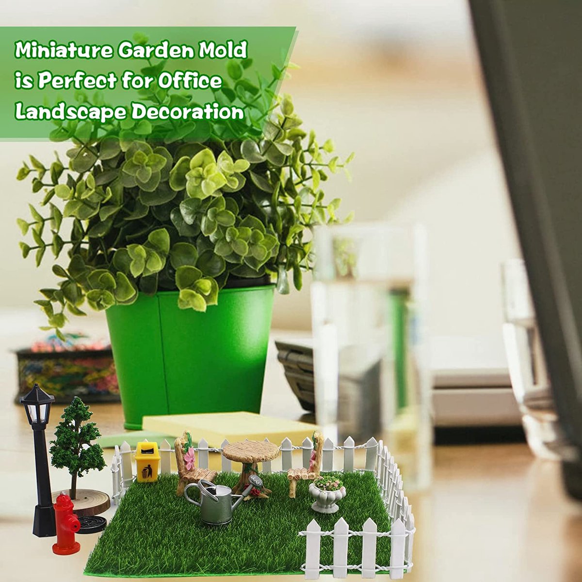 Cayway Mini schaal baksteen miniatuur bakstenen miniatuur dak rode