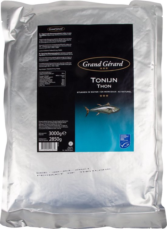 Grand Gérard Tonijn in water, MSC - Zak 3 kilo