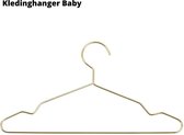 Kinder Kledinghangers- Kleerhangers Goud - Set van 10 baby kleding hangers Goud - Metaal