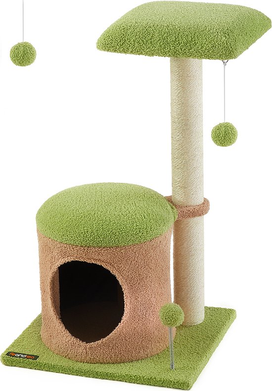 Kattenkrabbal, Speelgoed voor Katten en Kittens - Sisal Bal, Krabpaal, Grappig Trainingsapparaat, Duurzame Krabmat voor Kleine en Middelgrote Katten