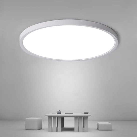 Ceiling Lamp Amdelne Plafondlamp LED Wit - 36W - Plafonnière Cirkel - Dimbaar 3000K 6500k Met Afstandsbediening Slaapkamer Woonkamer Philips Hue