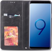 Samsung Galaxy S9 Plus Retro Portemonnee Hoesje Zwart