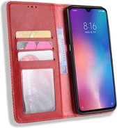 Xiaomi Mi 9  Vintage Portemonnee Hoesje Rood