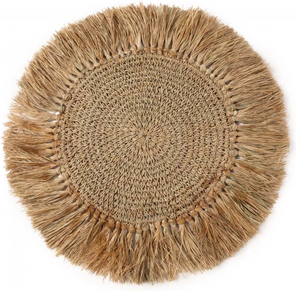 De Gehaakte Raffia Placemat - Naturel