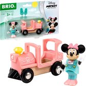 DISNEY Brio Minnie Mouse & Locomotief - Batterijloze trein voor houten treincircuit - Ravensburger - Vanaf 3 jaar - 32288