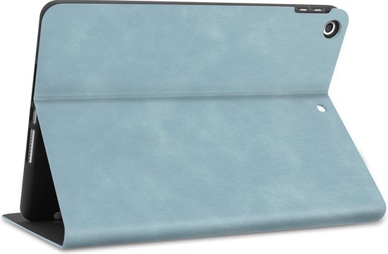 iPad 10.2 2021 Case Book Case Luxe Cover Case With Cutout Apple Pencil - iPad 10.2 2021 Cover Bookcase - Bleu clair
