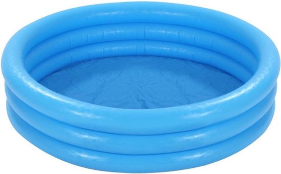 Crystal Blue Opblaasbaar Zwembad - 3 Rings - 168 cm - Opblaaszwembad | bol.com