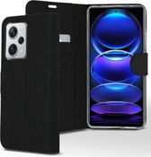 Accezz Hoesje Geschikt voor Xiaomi Redmi Note 12 Pro Plus Hoesje Met Pasjeshouder - Accezz Wallet Softcase Bookcase - Zwart