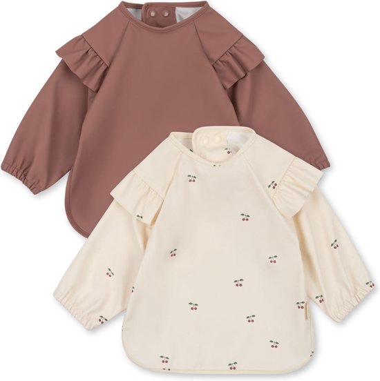 Konges Slojd 2 Pack Dinner Bib / Slab 18M tot 3J Met mouwen