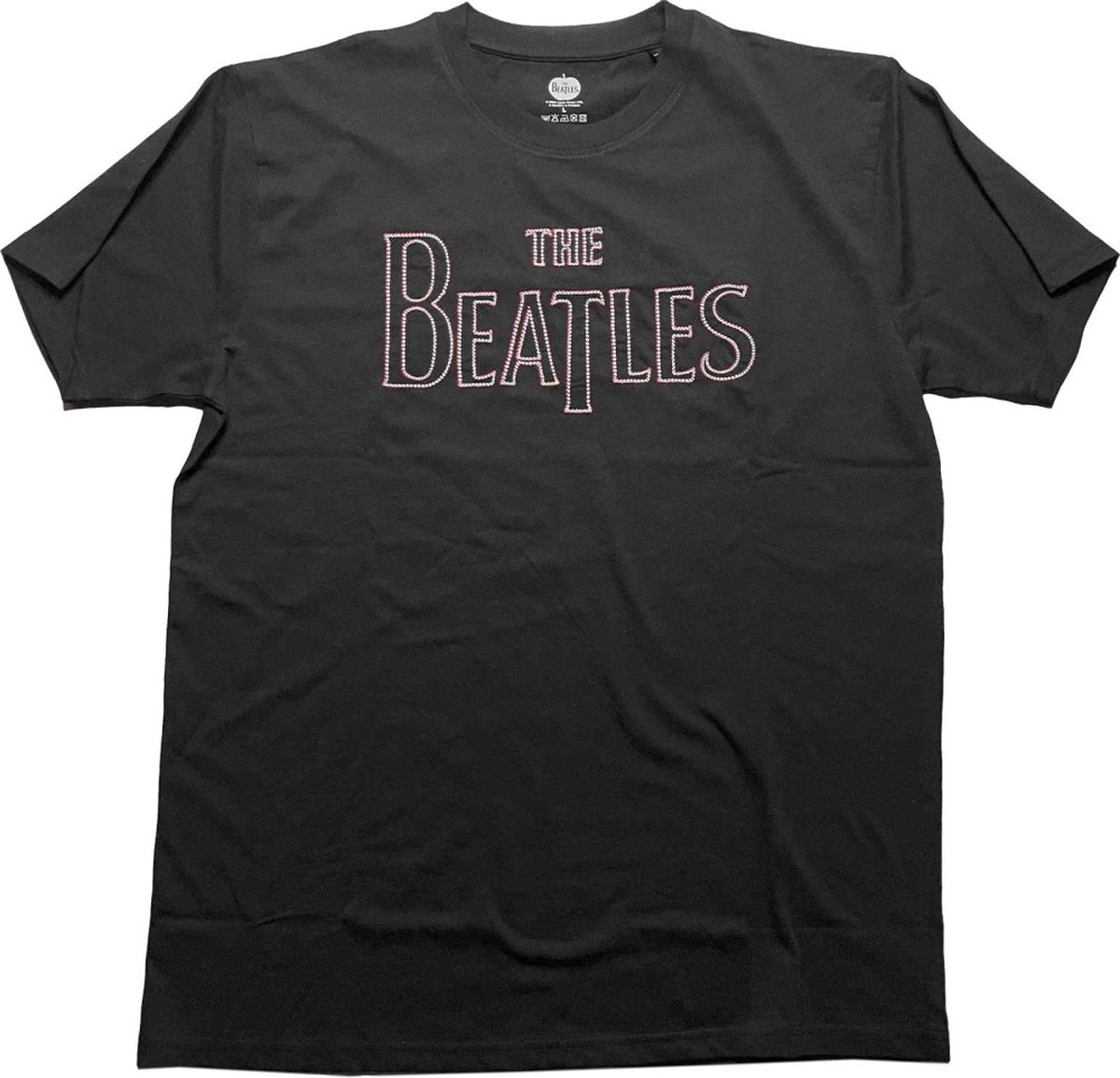The Beatles - Drop T Logo Heren T-shirt - S - Zwart