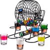Afbeelding van het spelletje relaxdays drankspel bingo - drinkspelletje - 6 glaasjes - drankspelletje - 48 balletjes