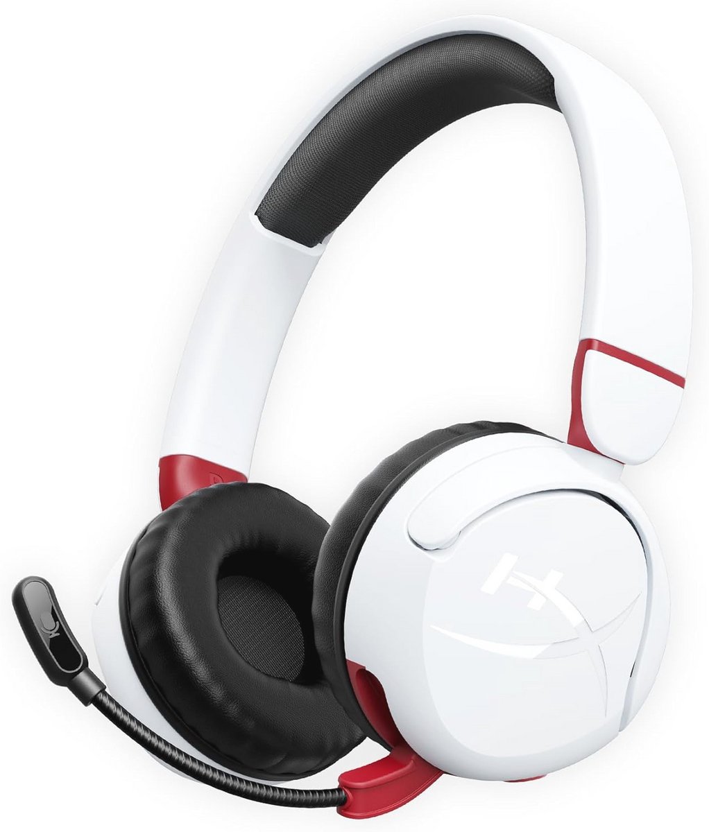 Draadloze gaming-hoofdtelefoon voor kinderen - volume 85 dB - geschikt voor pc, Switch, PS, Chromebook, Xbox en mobiele telefoons - wit