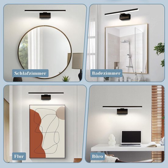 RVS badkamer wandlamp met lampenkap Michelle - zwart
