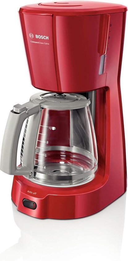 Bosch TKA3A034 CompactClass Koffiezetapparaat Rood Bosch TKA3A034 CompactClass Koffiezetapparaat Rood
