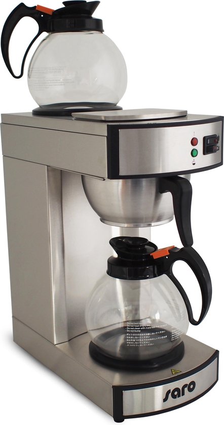 Machine à café électrique avec 2 pichets en verre 2x1.8 l - Machine à café  - SARO