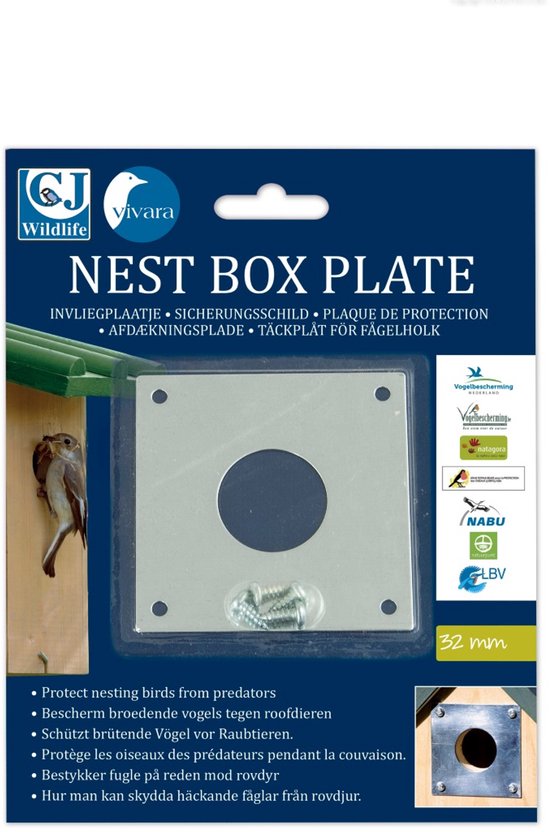 CJ Wildlife - Beveiligt Nestkast Ingang