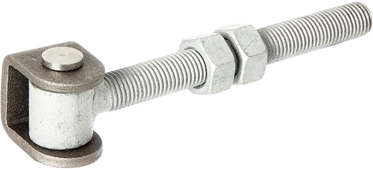 GAH Alberts poortscharnier 144x138x37x30mm STA onbewerkt - 418366