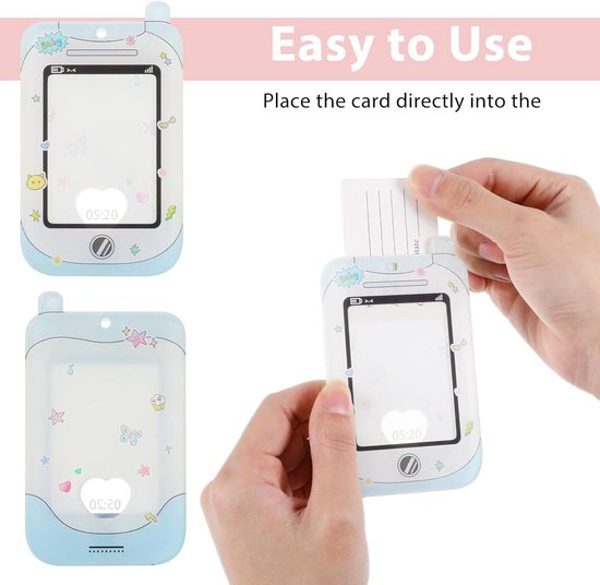 Kpop Photocard Holder,Fotokartenhalter,ID Badge Card Holder mit Spirale Handgelenk für Idol Album Karten Bank Foto Studentenbus Kartenanhänger Schlüsselanhänger