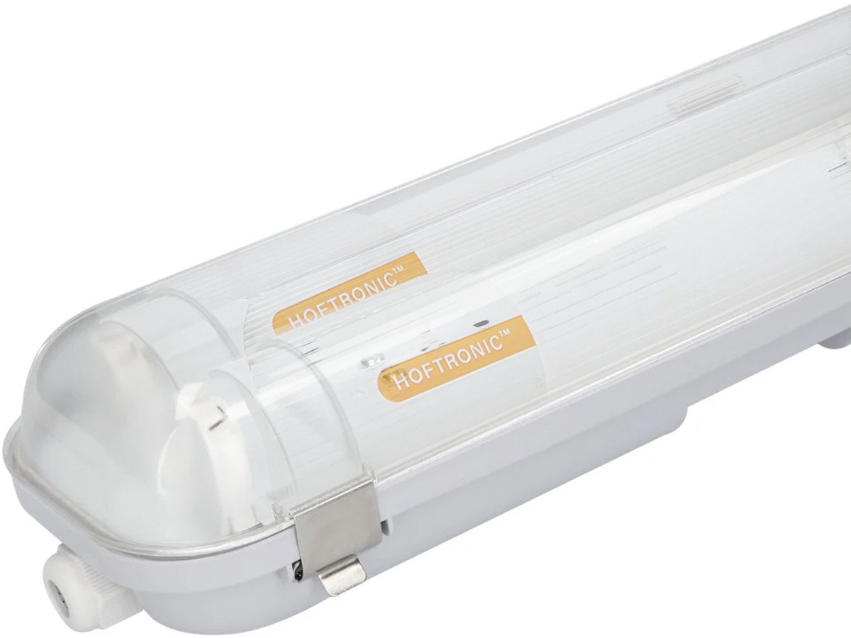 Eco Bright LED TL armatuur 120cm Dubbel - T8 G13 Incl. LED TL buizen - 6500K daglicht wit licht - 25 Watt 4000 Lumen (160lm/W) - IP65 Waterdicht