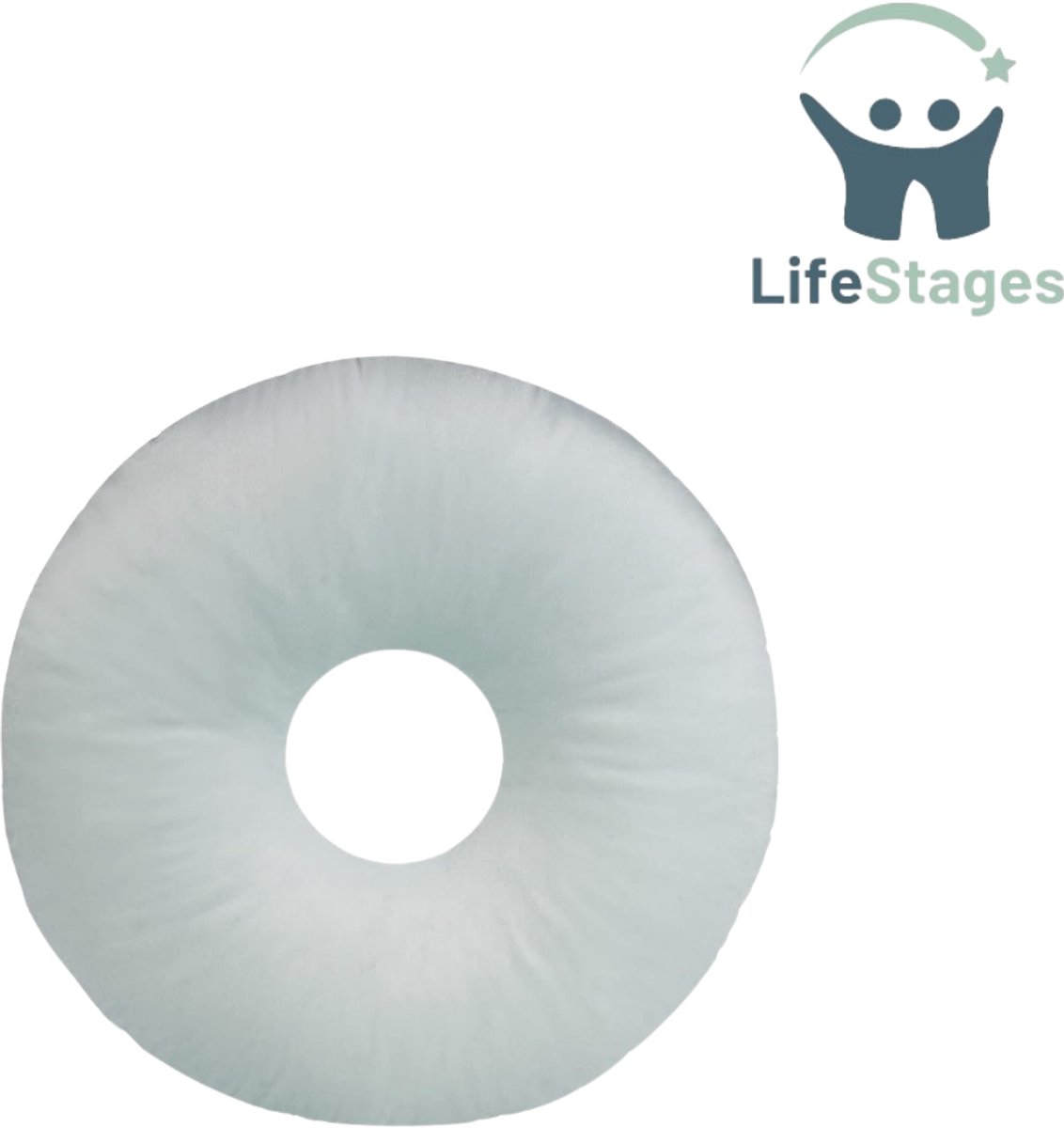 LifeStages - Piercing Kussen - Piercingkussen - Verlicht Oorpijn - Oorkussen voor Zijslapers - Verstelbare Vulling - Donutkussen voor Oren - Verlicht Oordruk - Kussen met Oorgat - Oorbelkussen