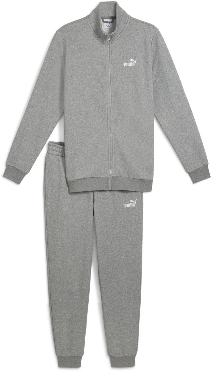 PUMA ESS Sweat Suit FL Heren Trainingspak Medium Heather Grijs