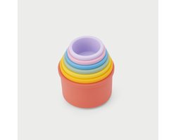 SiliSoft® ronde stapelbekers (regenboog)