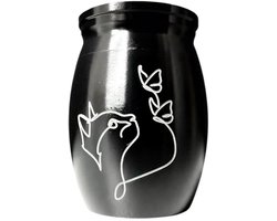 Katten urn - Urne kat - 4x3cm - Urn huisdier - Dierenurn - Urn kat zwart - Urn voor kat - Urn kat - Urn poes - Mini urn kat - Kat urn - Mini urn - Mini-urnen - Gedenkartikelen - Gedenksteen - Gedenksteen kat