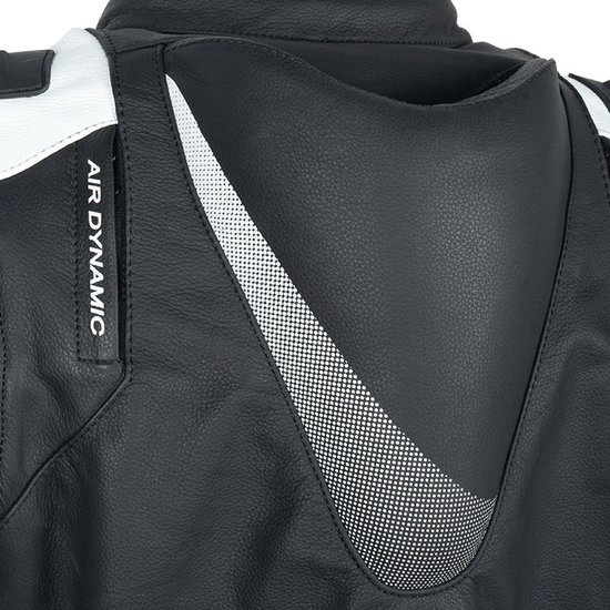 Veste de moto RANDY R Homme Été Zwart/ Wit L Homologuée CE par MOTOBLOUZ
