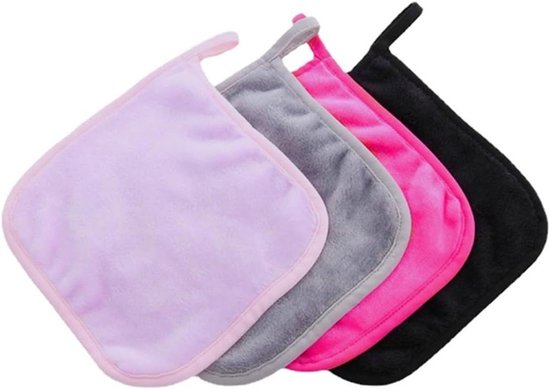 KinHwa Wasdoek zwart grijs vaatdoek wafeldoek microvezeldoek wasbaar vaatdoeken voor keuken dikke poetsdoeken pluisvrij 20 cm x 20 cm 10 stuks