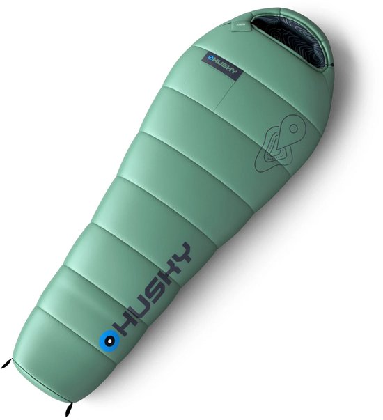 Gigoteuse momie Husky pour enfant Junior -10°C 2024 - 190 cm - Vert Menthe