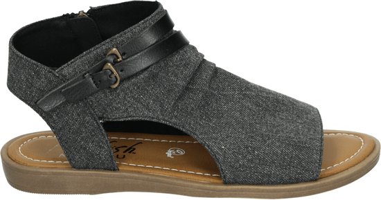 Blowfish – J4353 DENVER – Platte sandalenDames Sandalen – Kleur: Grijs – Maat: 39