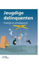 Boekomslag 'Jeugdige delinquenten'. Een kinderbedmobiel met onder andere een fles, sigaret, handboeien, een pop en een pistool.