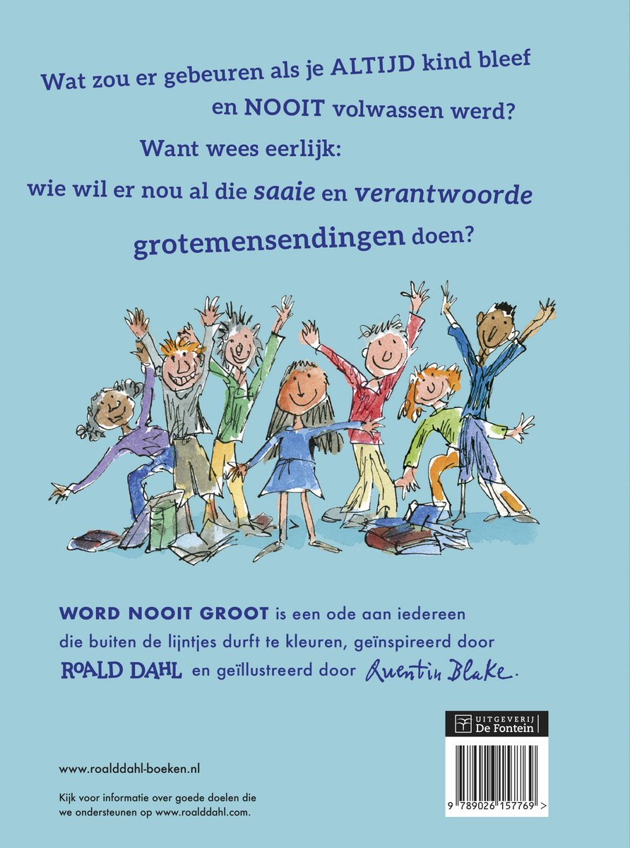 Word nooit groot - back cover
