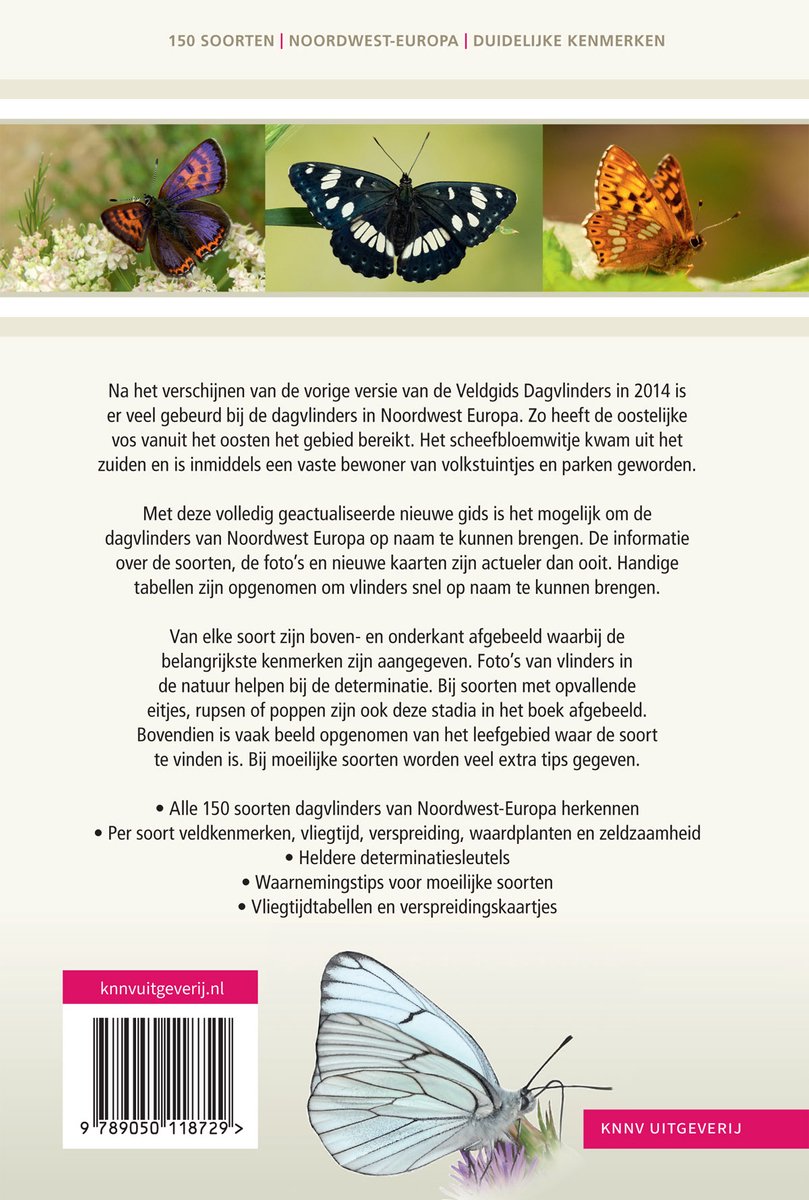 Veldgids - Dagvlinders - back cover