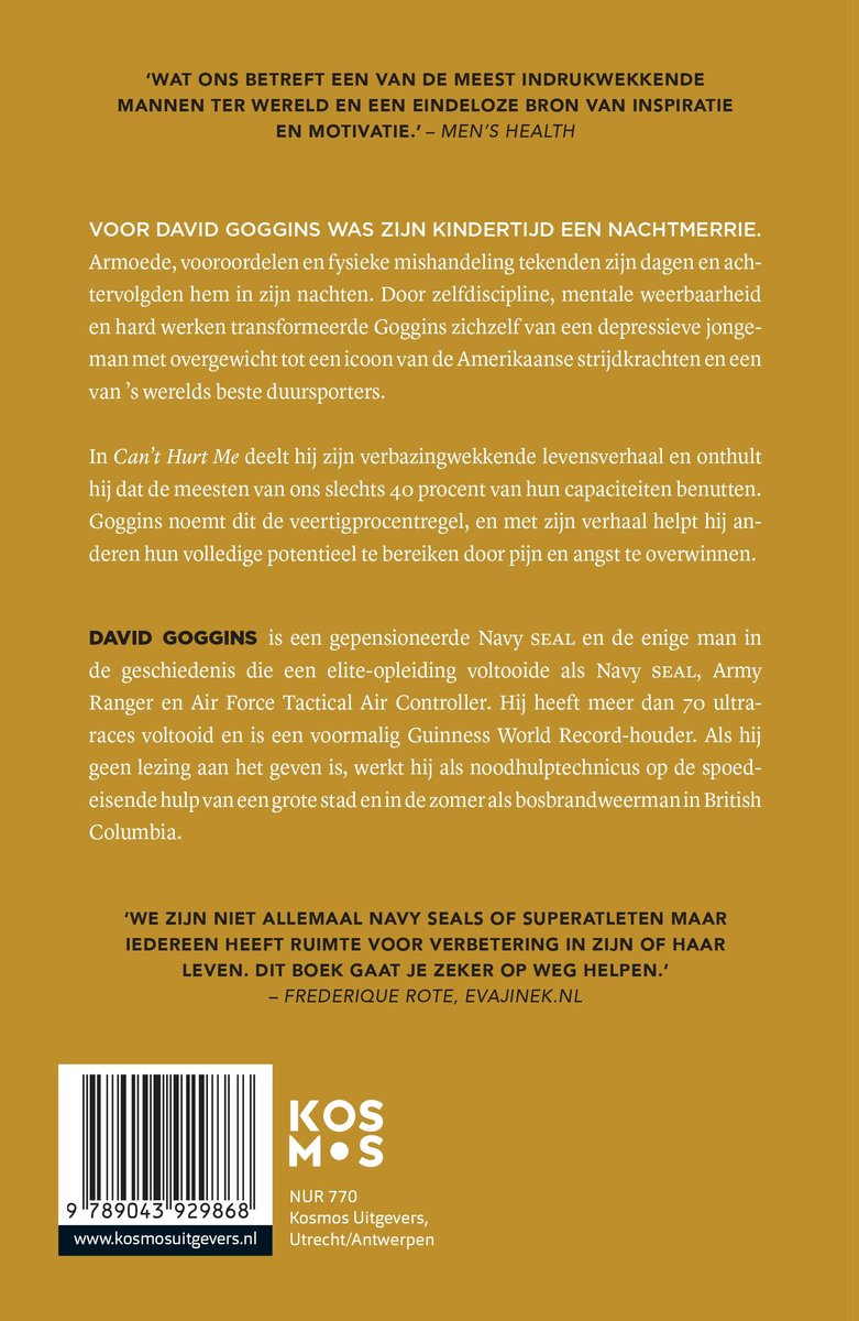 Can't Hurt Me - back cover