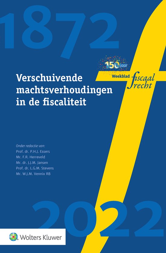 Verschuivende machtsverhoudingen in de fiscaliteit - cover